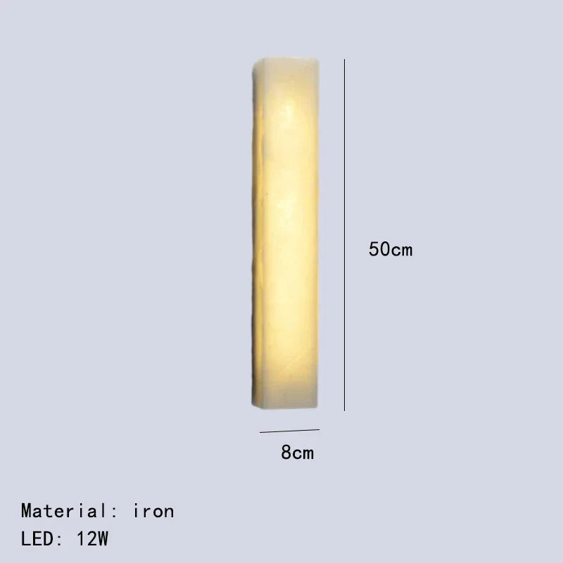 DecorBites™ Cuboid Marble LED Wall Lamp for Bedroom, Restaurant, Stairs - Dimmable Iron Lighting