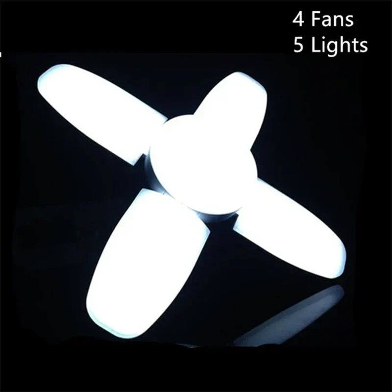 DecorBites™ Industrial LED Ceiling Light Deformable Foldable E26/27 Bulb for Garage Warehouse