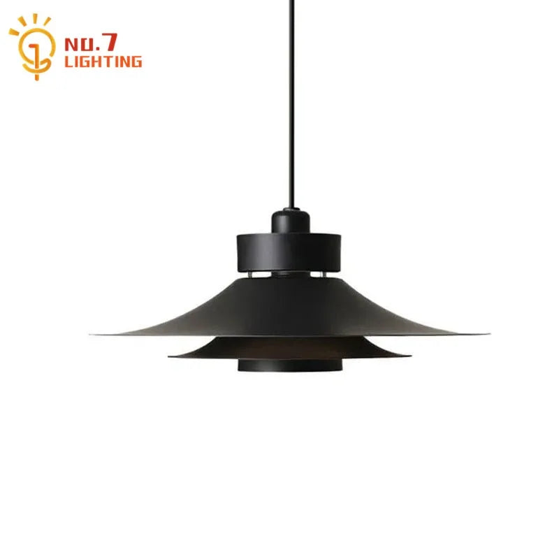 "DecorBites™ Modern Flying Saucer Pendant Light - French Atmosphere Horn Hanging Lamp"