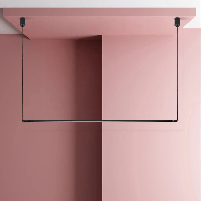 ثريا DecorBites™ المعلقة الخطية LED السوداء القابلة للتعتيم لغرفة الطعام