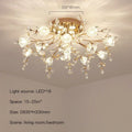 DecorBites™ Glass Flower Chandelier Ceiling Lamp - Nordic Crystal Branch Tree Lighting for Living Room and Bedroom