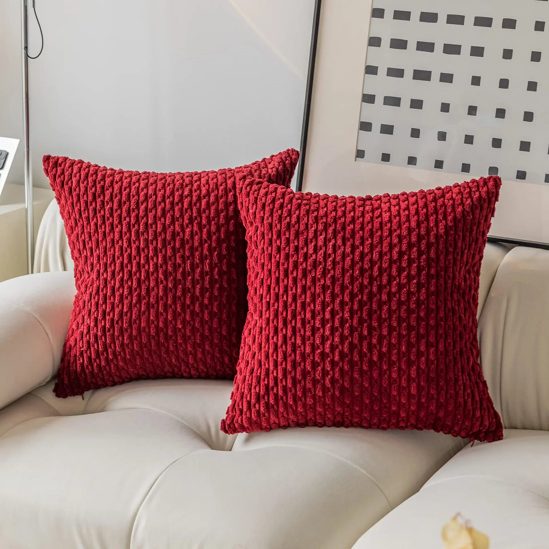 DecorBites™ Decorative Pillow Cover 45x45cm for Living Room Sofa Home Decor