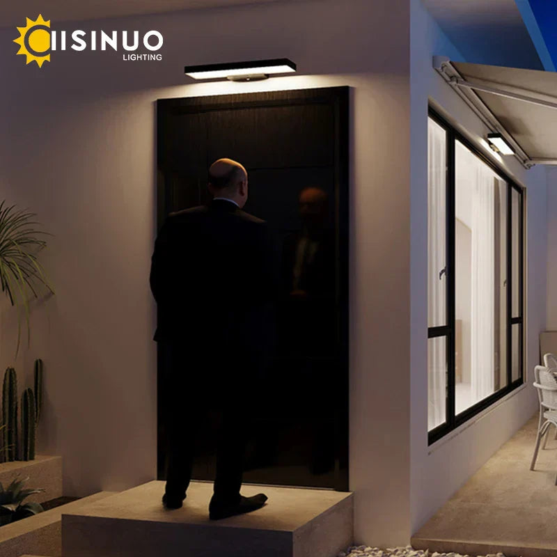 DecorBites™ Dusk Dawn Motion Sensor Outdoor Wall Light Modern Sconces for House Garage Balcony
