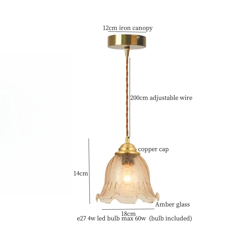 DecorBites™ Cracked Glass LED Pendant Lights for Home Decor, Restaurant, Living Room, Kitchen