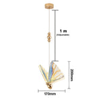 Nordic Butterfly Pendant Light With Iron And Acrylic
