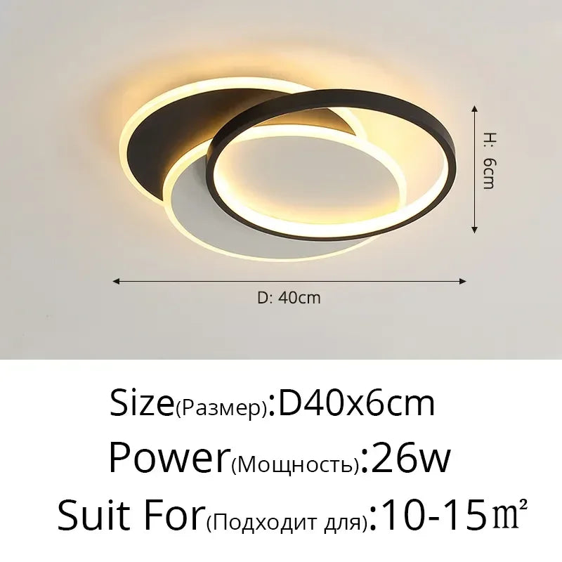 DecorBites™ ثريا LED: أضواء تعتيم عصرية لغرف المعيشة والطعام والمطبخ وغرف النوم والردهات المنزلية