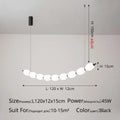 DecorBites™ Bead Nordic Chandelier: Stylish Dining Room Pendant Light for Bar Table Adding Ambiance