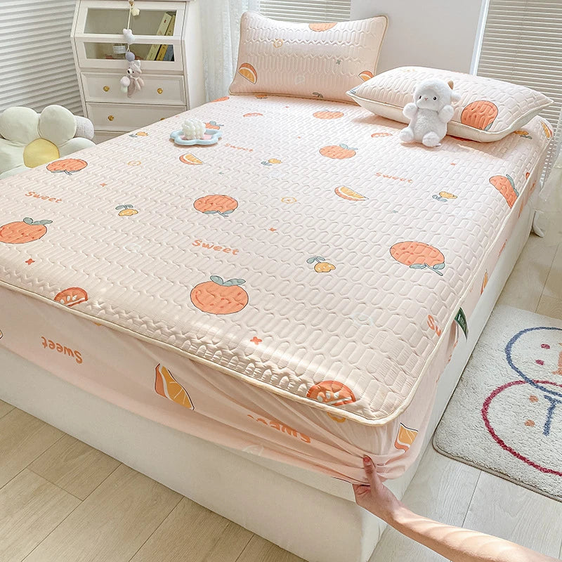 غطاء مرتبة ووسادة لاتكس مبرد من DecorBites™ - وسادة سرير صيفية للتبريد