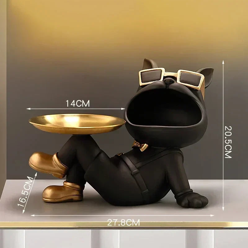 DecorBites™ French Bulldog Resin Statue for Stylish Living Room Decor