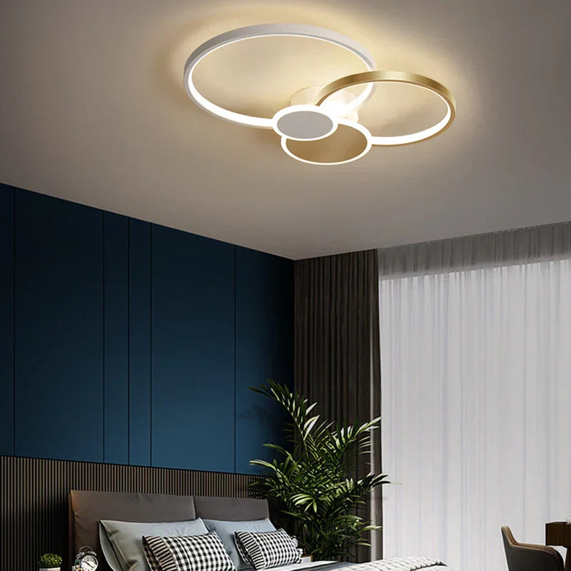 DecorBites™ Acrylic Chandelier Light Modern Minimalist Ceiling Lamp for Living Dining Bedroom