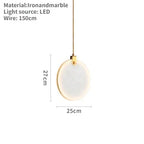 Modern White Marble Pendant Light