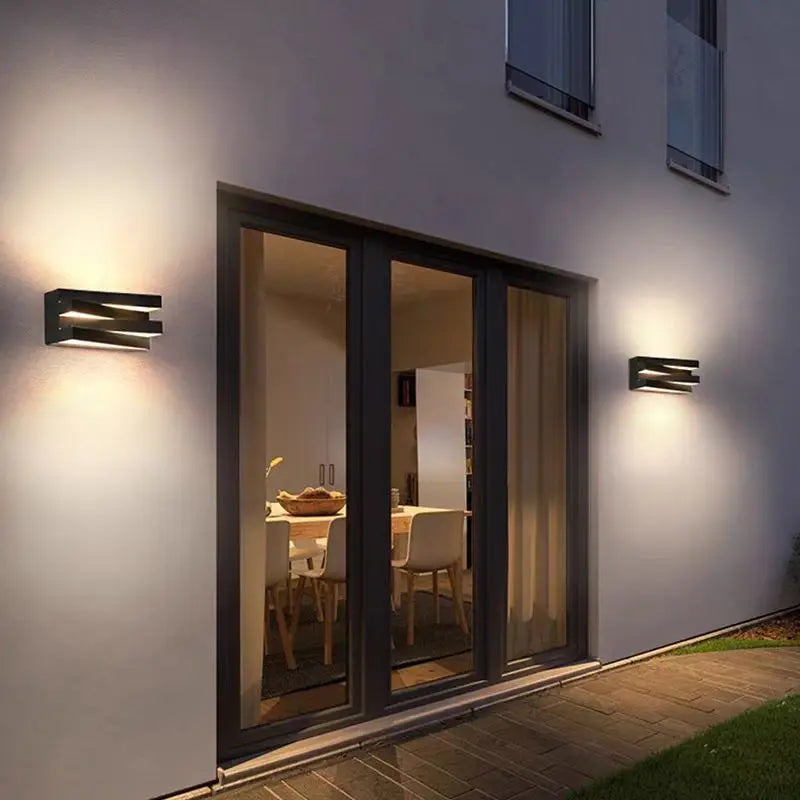 DecorBites™ Alumunim IP65 Outdoor Wall Lamp Sconce for Villa Porch Gate Lighting