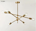 DecorBites™ Glass Ball Globe LED Pendant Light Fixture - Nordic Modern Iron Rod Hanging Lamp