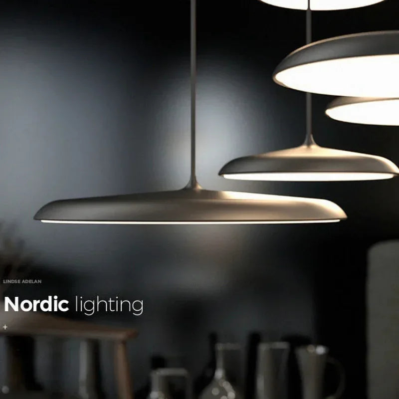 UFO Aluminum Pendant Light With Round Shade