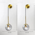 DecorBites™ Glass Ball Wall Lamp: Nordic Modern LED Lighting for Living Room, Bedroom, and Corridor