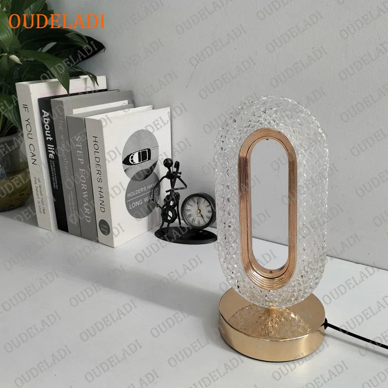 DecorBites™ Crystal Bedroom Table Lamp: Romantic LED Atmosphere, Creative Design