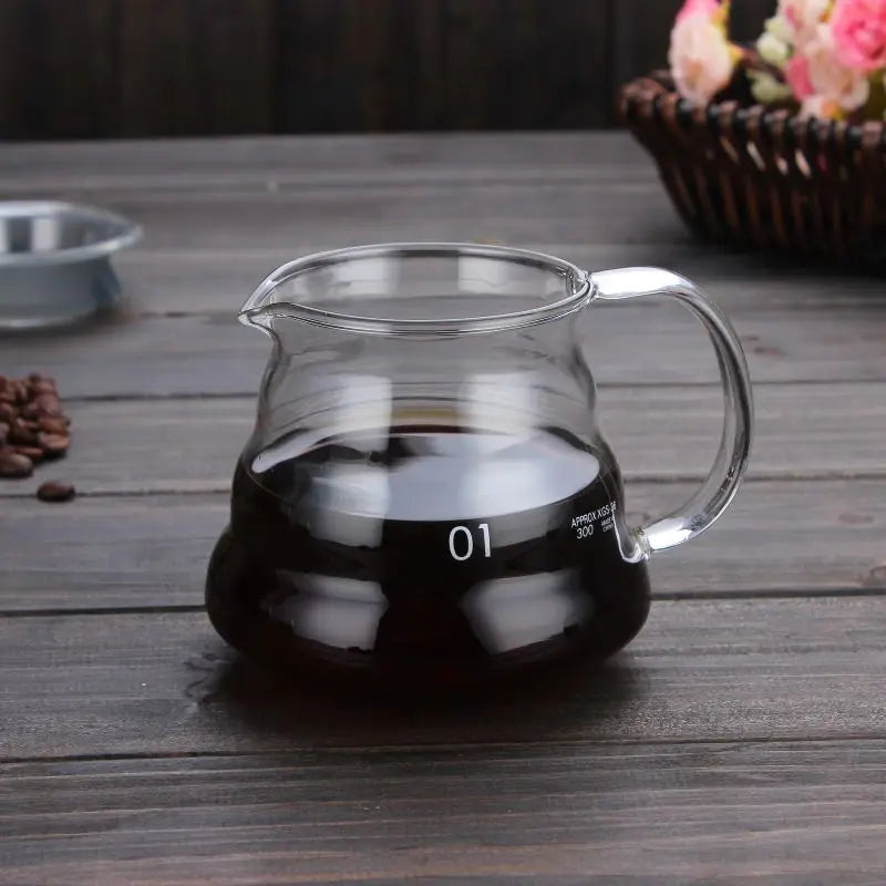 DecorBites™ Cloud Shaped Glass Coffee Kettle Heat Resistant Teapot 360/600/800ml