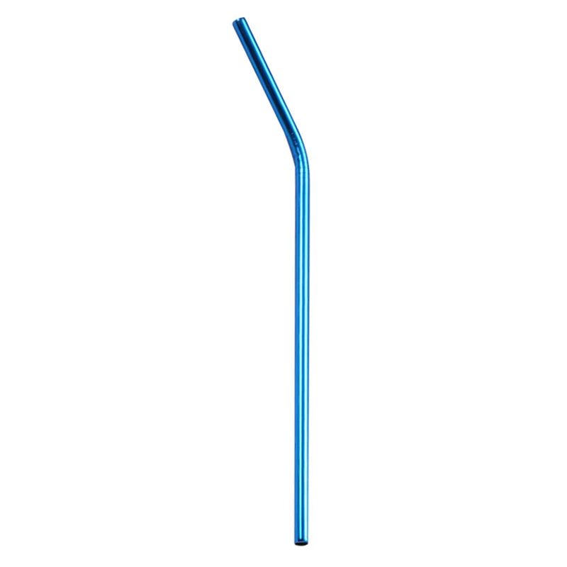 DecorBites™ 304 Stainless Steel Reusable Straws Set for Drinks - Eco-Friendly Metal Curved & Straight