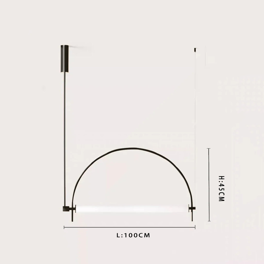 Minimalist Chrome Alloy LED Pendant Light