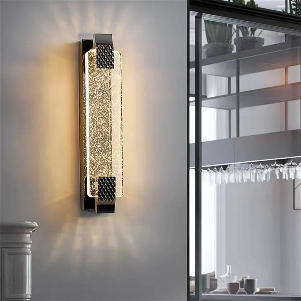 DecorBites™ Crystal Wall Lamp Luxury Bedroom Bedside Living Room Decorative Light