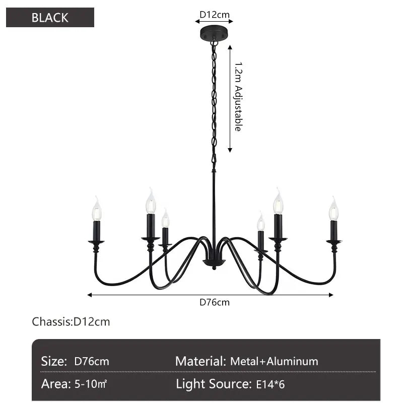 Vintage Black and Gold Metal Pendant Light