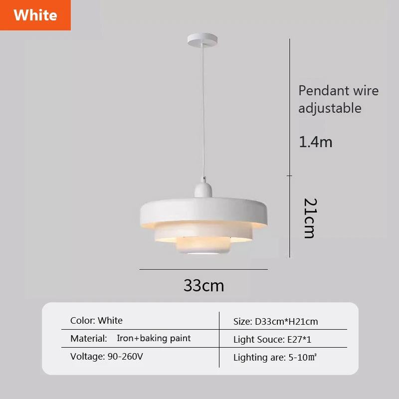 Retro Orange Metal Pendant Light
