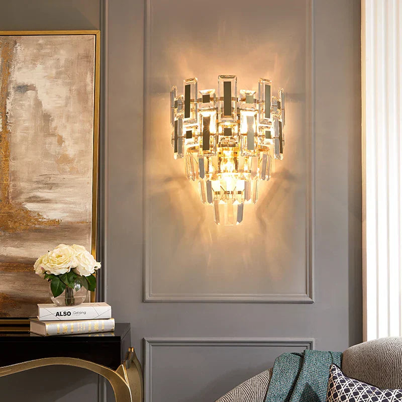 DecorBites™ Crystal Wall Lamp: Elegant Living Room & Bedroom Decor