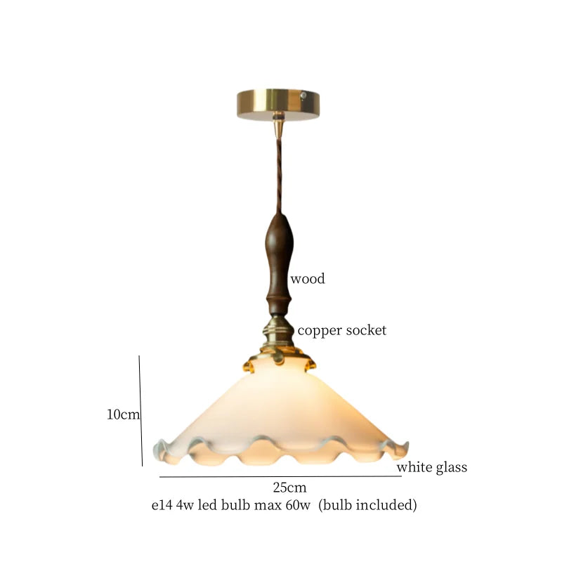مصباح معلق DecorBites™ LED زجاجي أخضر لديكور غرفتي المعيشة والطعام