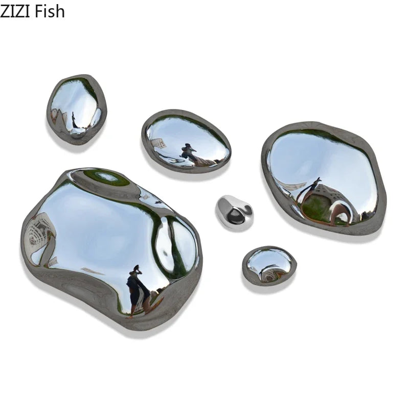 DecorBites™ 3D Stone Wall Ornaments: Room Aesthetics & Decoration - Plating Craft Stone Pendants
