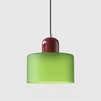 Vintage Stained Glass Mini Pendant Light