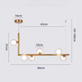DecorBites™ Glass Black Chandelier Pendant Lamp Nordic Modern Living Room Light