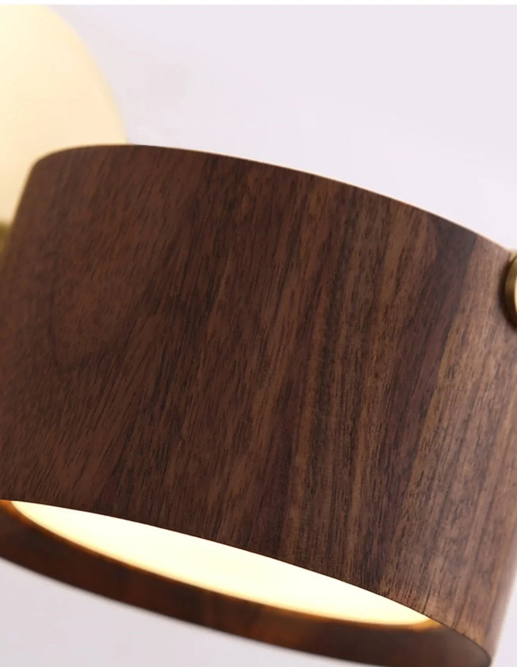 DecorBites™ LED Wood Base Wall Sconce Modern Art Light Fixture for Living Room & Bathroom
