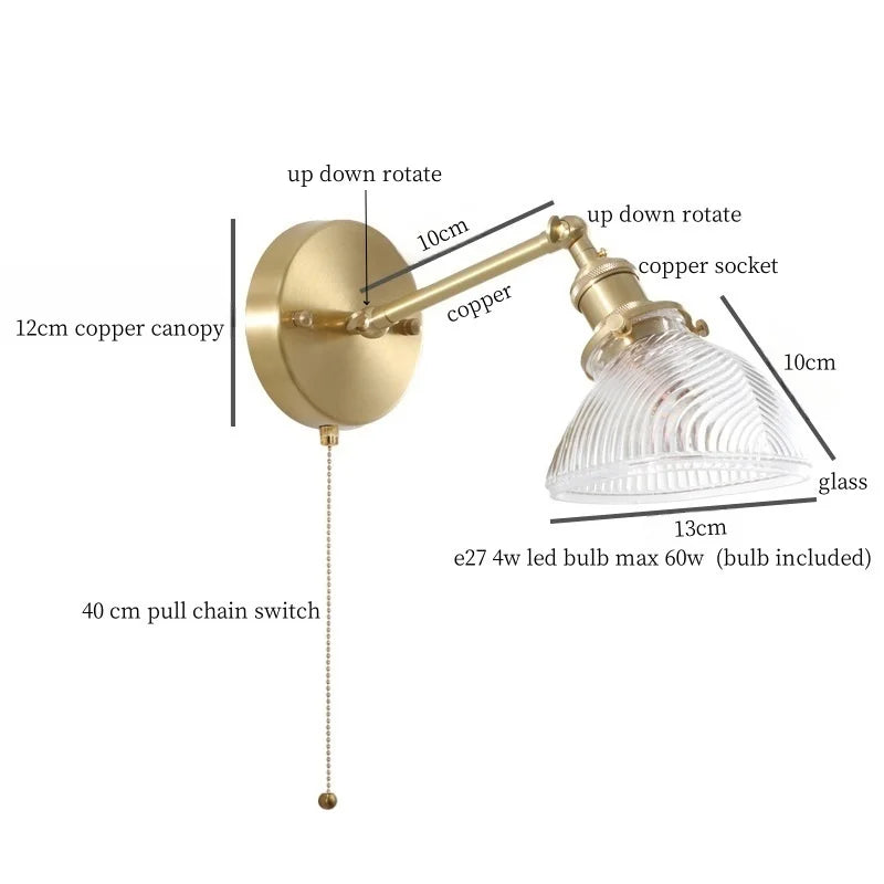 أباليك DecorBites™ الجدارية الخضراء من الزجاج مع إضاءة LED ومفتاح سحب بسلسلة، لغرفة النوم والحمام وغرفة المعيشة.