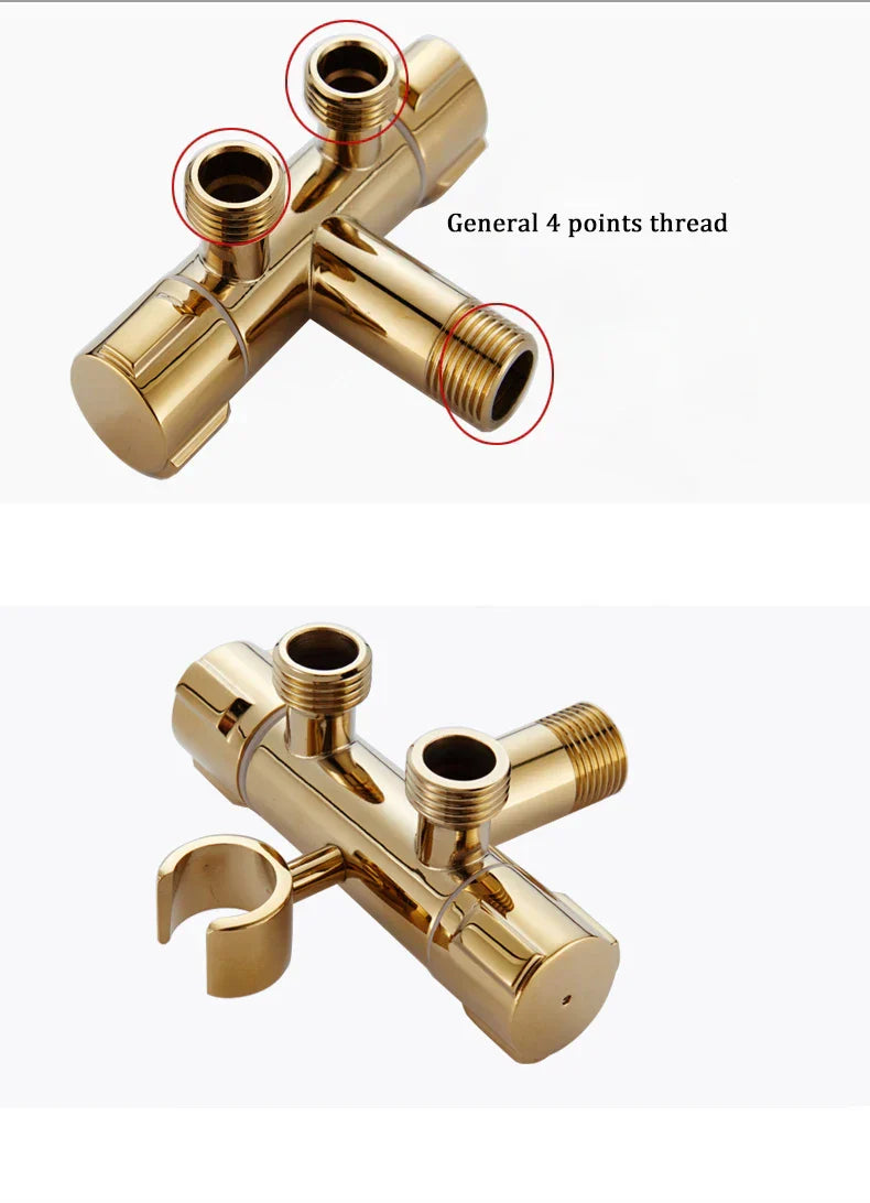DecorBites™ Bidet Faucet Wall Brass Handheld Hygienic Shower Head Sprayer Tap