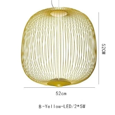 DecorBites™ Industrial Birdcage Iron Table Lamp for Bar, Restaurant, Hotel - LED Lighting