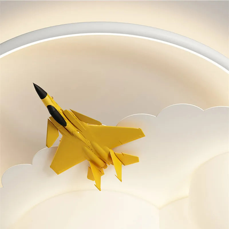 DecorBites™ ثريا سحابية على شكل طائرة للأطفال لغرفة نوم الأطفال