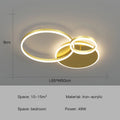 DecorBites™ ثريا سقف LED بتصميم حلقات إضاءة معلقة - إضاءة منزلية بلمسة عصرية
