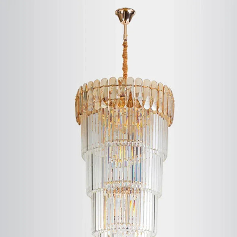 ثريا قلادة LED كريستالية من DecorBites™ لديكور المنزل العصري.