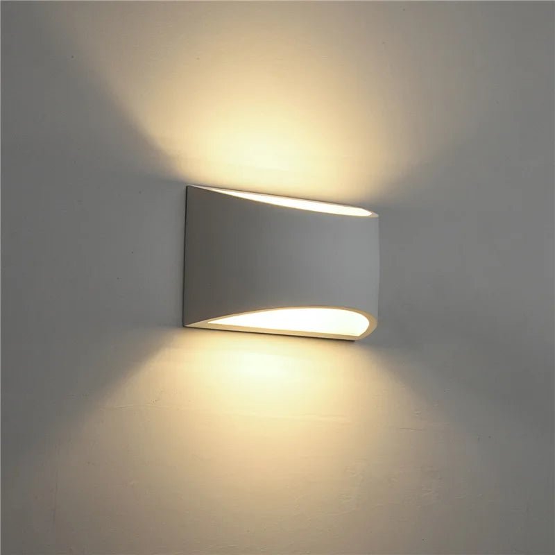 DecorBites™ مصباح حائط جبسي 5 وات LED شمعدانات إضاءة داخلية لغرفة المعيشة وغرفة النوم
