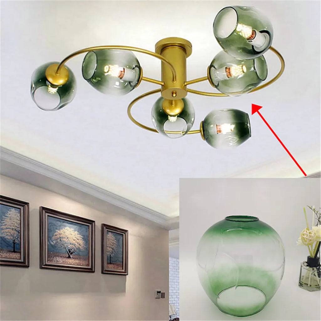 غطاء زجاجي بديل من DecorBites™ لمصابيح DNA Magic Bean | غطاء مصباح E27 مقاس 4.5 سم