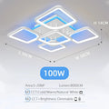 ثريا سقف LED من DecorBites™ بإضاءة قابلة للتعتيم لديكور المنزل