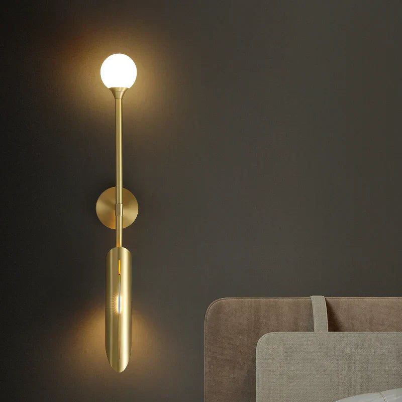 DecorBites™ Golden Metal LED Wall Lamps for Bedroom Living Room Decor