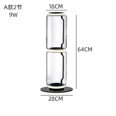 DecorBites™ Glass LED Floor Lamp: Modern Nordic Design for Living Room and Bedroom Decor