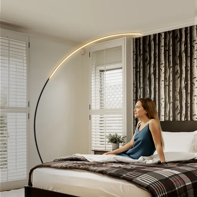 DecorBites™ Arc RGB LED Corner Floor Lamp for Dining Living Room Decor