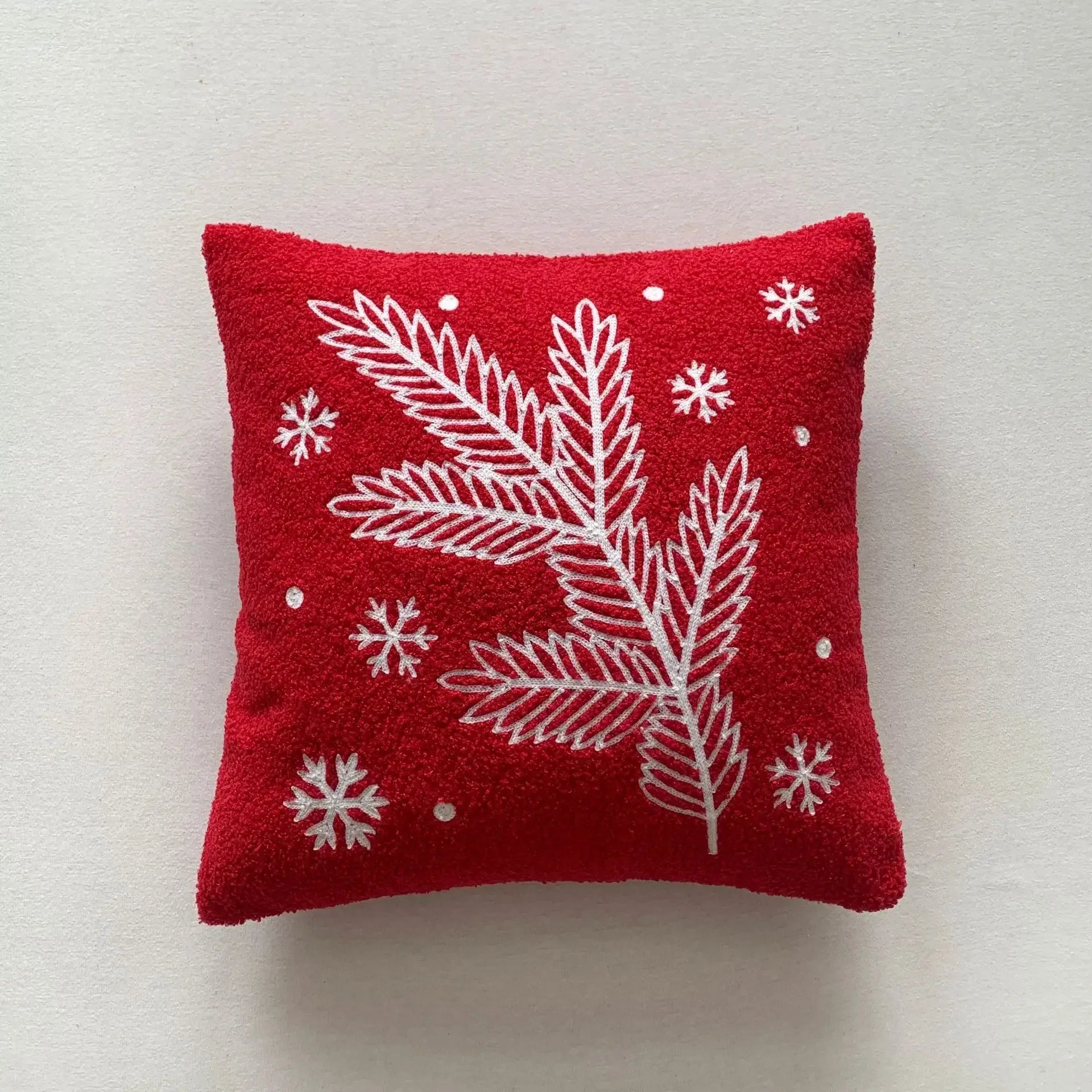 DecorBites™ Christmas Cartoon Embroidered Pillow Cover Set, Festive Decorative Cushions
