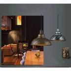 Retro Industrial Color Block Aluminum Pendant Light