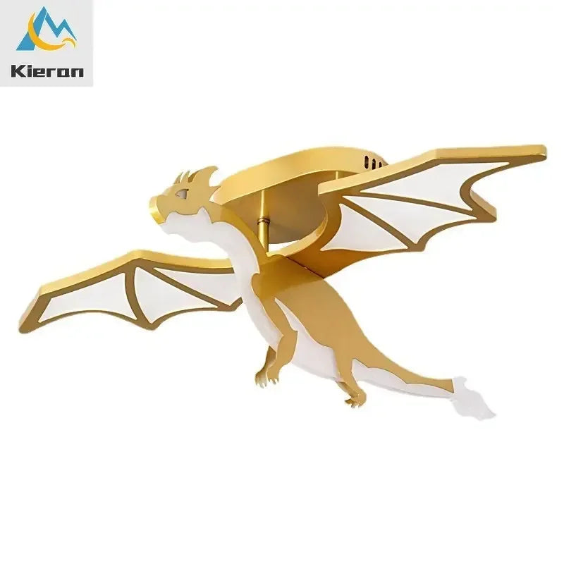مصباح سقف التنين الذهبي DecorBites™ LED لغرفة النوم والدراسة والمطعم