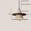 DecorBites™ Iron LED Pendant Light Fixture for Home Living Room, Restaurant Yellow Travertine Ball Hang Lamp