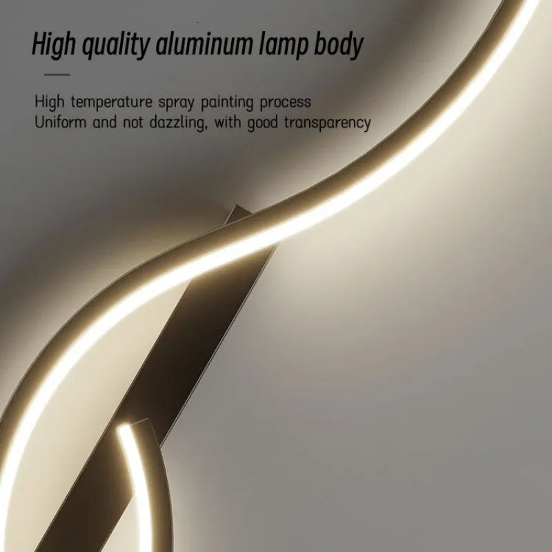 مصباح جداري LED من DecorBites™ لغرفة المعيشة وغرفة النوم والإضاءة الداخلية