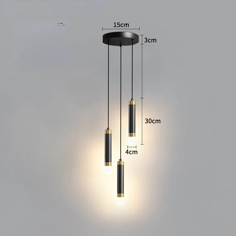 DecorBites™ Double Head LED Pendant Lights for Modern Indoor Bedroom, Bedside, Entrance, Bathroom